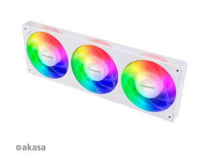 ventilátor Akasa - 12 cm - VEGAS A36 argb trio AK-FN113-WH