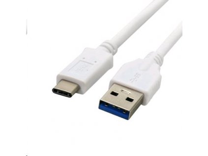 Kabel C-TECH USB 3.0 AM na Type-C kabel (AM/CM), 2m, bílý CB-USB3C-20W C-Tech
