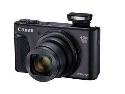 Canon PowerShot SX740HS, Black - 20MP, 40x zoom, 24-960mm, 4K 2955C002
