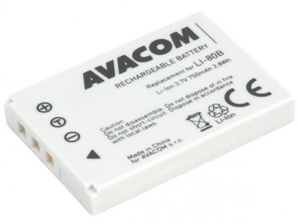 Avacom náhradní baterie Olympus LI-80B Li-Ion 3.7V 750mAh 2.8Wh DIOL-LI80-B750