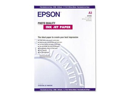 EPSON A3,Photo Quality Inkjet Paper (100listů) C13S041068 Epson