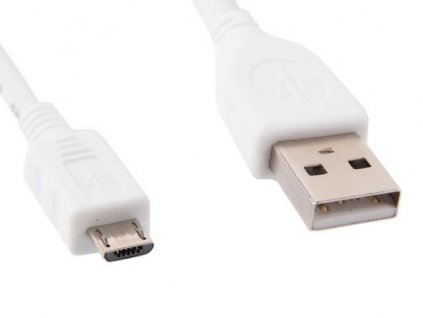 GEMBIRD kabel microUSB - USB, 1m, bílý CCP-MUSB2-AMBM-W-1M Gembird