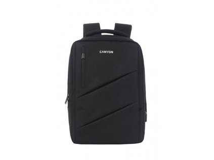 Canyon BPE-5, batoh pre 15,6´´ notebook, 22l, vodeodolný, 7 vreciek, USB-A nabíjací port, čierny CNS-BPE5B1