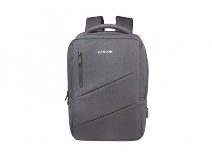 Canyon BPE-5, batoh pre 15,6´´ notebook, 22l, vodeodolný, 7 vreciek, USB-A nabíjací port, šedý CNS-BPE5GY1