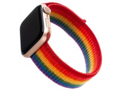 FIXED Nylon Strap pre Apple Watch 44mm/42mm, duhový FIXNST-434-RA Fixed