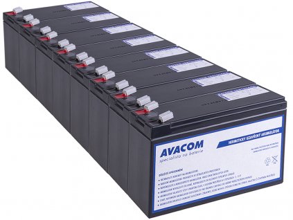 Bateriový kit AVACOM AVA-RBC27-KIT náhrada pro renovaci RBC27 (8ks baterií) Avacom