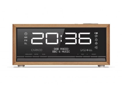 CARNEO C100, rádio DAB+, FM, BT, budík, OLED, wood 8588007861913 Carneo