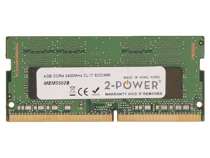 2-Power 4GB PC4-19200S 2400MHz DDR4 CL17 Non-ECC SoDIMM 1Rx8 (DOŽIVOTNÍ ZÁRUKA) MEM5502B