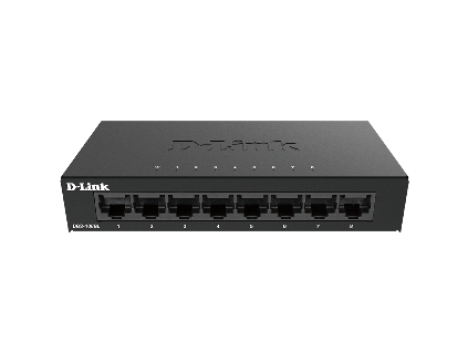 D-Link DGS-108GL Kovový 8-portový Gigabit stolný switch DGS-108GL-E