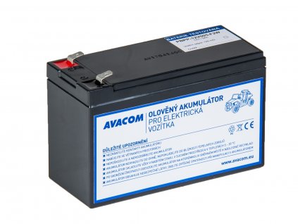 AVACOM náhradní baterie 12V 9Ah F2 typu HR do vozítka Peg Pérego PBPP-12V009-F2W Avacom