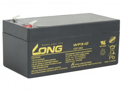 LONG baterie 12V 3Ah F1 (WP3-12) PBLO-12V003-F1 Avacom
