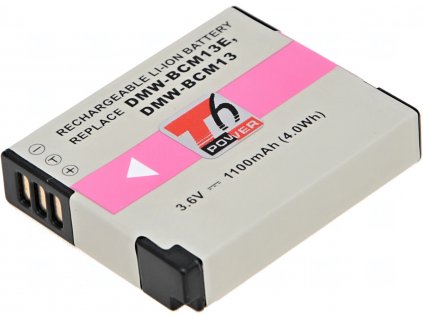 Baterie T6 power Panasonic DMW-BCM13, DMW-BCM13E, 1100mAh, černá DCPA0026