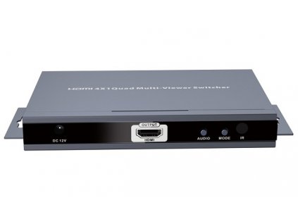 PremiumCord HDMI 4 vstupy - 1 výstup, Quad Multi-prohlížeč khvid-04