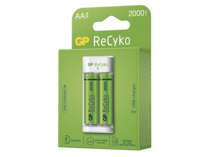 GP nabíječka baterií Eco E211 + 2× AA REC 2000 1604821110 GP Baterie