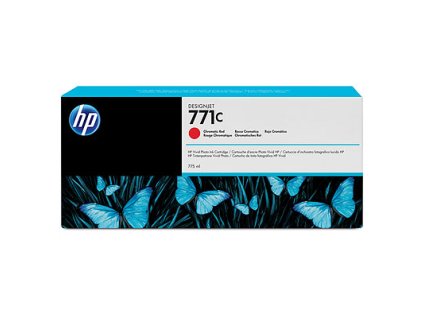 Červená chromatická atramentová kazeta HP 771C DJ, 775 ml, B6Y08A