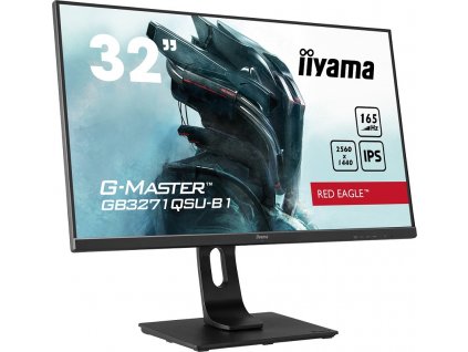 32'' iiyama G-Master GB3271QSU-B1: IPS, WQHD@165Hz, 400cd/m2, 1ms, HDMI, DP, USB, FreeSync, height