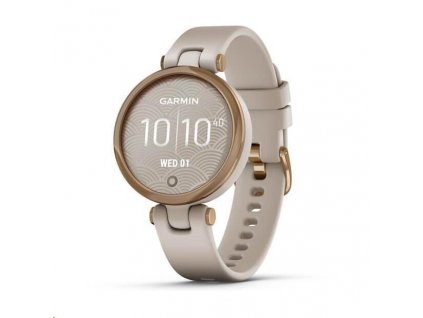 Garmin hodinky Lily Sport Rose Gold/Light Sand Silicone Band 010-02384-11