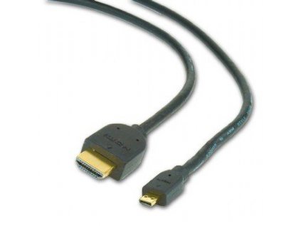 Kabel HDMI-HDMI micro 1,8m, 1.3, M/M stíněný,zl.,č CC-HDMID-6 Gembird