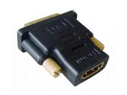 GEMBIRD redukce HDMI-DVI-D F/M,zlacené kontakty, černá A-HDMI-DVI-2 Gembird