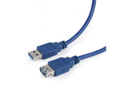 Kabel USB A-A 1,8m USB 3.0 prodlužovací, modrý CCP-USB3-AMAF-6 Gembird