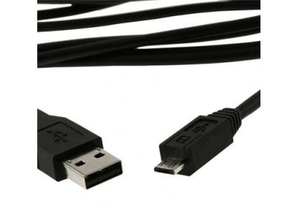 Kabel USB A-B micro, 1,8m, 2.0, bílý high quality CCP-mUSB2-AMBM-6-W Gembird