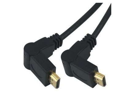 PremiumCord Kabel HDMI A - HDMI A M/M 2m, rotační kphdmo2