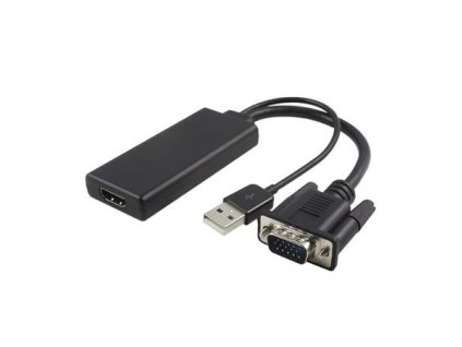 PremiumCord převodník VGA + audio na HDMI, 10cm kabel khcon-32