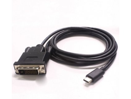 PremiumCord Kabel USB-C na DVI, FullHD@60Hz, 1,8m ku31dvi02