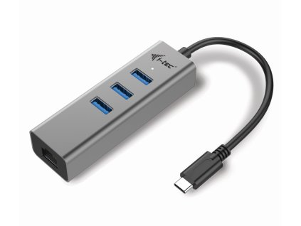 i-tec USB-C Metal HUB 3 Port + Gigabit Ethernet C31METALG3HUB I-Tec