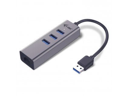 i-tec USB 3.0 Metal HUB 3 Port + Gigabit Ethernet U3METALG3HUB I-Tec
