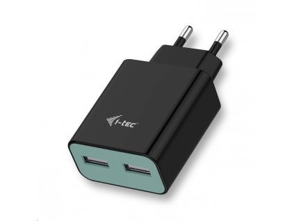 i-tec USB Power Charger 2 Port 2.4A Black CHARGER2A4B I-Tec