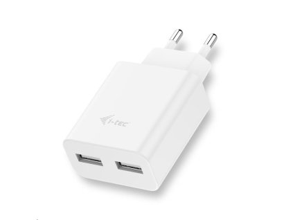 i-tec USB Power Charger 2 Port 2.4A White CHARGER2A4W I-Tec