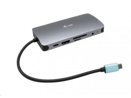 i-tec USB-C Metal Nano Dock HDMI/VGA with LAN, Power Delivery 100 W C31NANODOCKVGAPD I-Tec