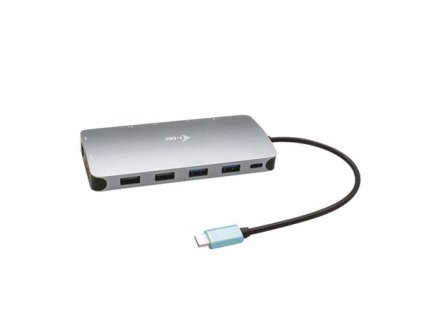 i-tec USB-C Metal Nano 3x Display Docking Station, Power Delivery 100 W C31NANODOCKPROPD I-Tec