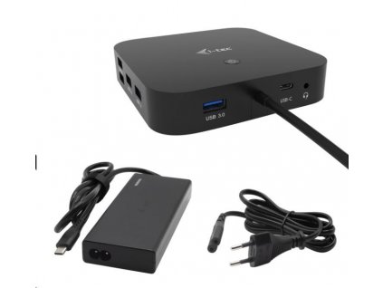 i-tec USB-C HDMI DP Docking Station with Power Delivery 100 W + i-tec Universal Charger 77W C31HDMIDPDOCKPD65 I-Tec