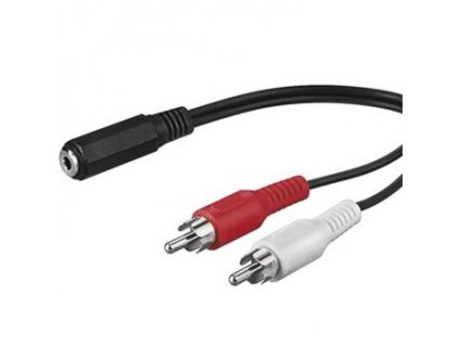 PremiumCord Kabel Jack 3.5mm-2xCINCH F/M 1,5m kjackcinb2