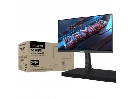 GIGABYTE LCD - 28" Gaming monitor M28U AE UHD, 3840 x 2160, 144Hz, 1000:1, 300cd/m2, 1ms, 2xHDMI 2.1, 1xDP, SS IPS Gigabyte