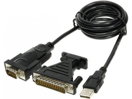 PremiumCord USB 2.0 - RS 232 převodník krátký, osazen chipem od firmy FTDI ku2-232