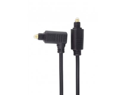 PremiumCord Kabel Toslink - Toslink 90°, tloušťka kabelu:4.0mm, délka 1m kjtos3-1