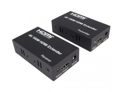 PremiumCord 4K HDMI extender na 100m přes jeden kabel Cat5e/Cat6 khext100-2