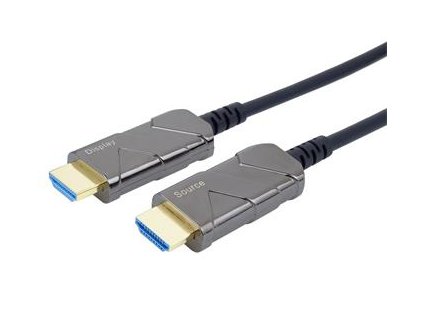 PremiumCord Ultra High Speed HDMI 2.1 optický fiber kabel 8K@60Hz,zlacené 7m kphdm21x07
