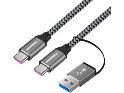 PremiumCord USB-C kabel (USB 3.2, 5A,20Gbit/s) 2m ku31cq2