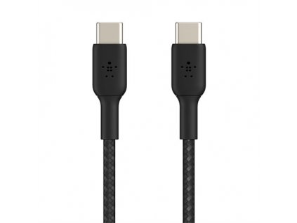 BELKIN kabel oplétaný USB-C - USB-C, 1m, černý CAB004bt1MBK Belkin