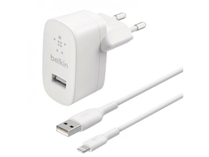 Belkin 12W USBA-A nabíječka + 1m lightning kabel,bilá WCA002vf1MWH