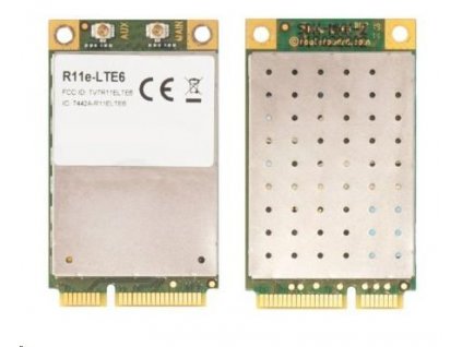 MikroTik R11e-LTE6 - 2G/3G/4G/LTE miniPCi-e karta, 2x u.Konektor FL