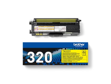 TN 320Y Toner Carton Top s