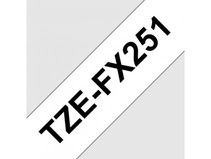 TZE-FX251, černý tisk na bílé, šířka 24 mm TZEFX251 Brother