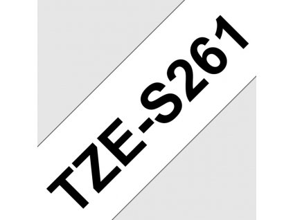 TZE-S261, bílá / černá, 36mm TZES261 Brother