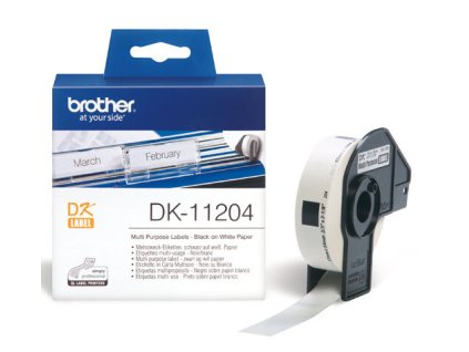DK-11204 (papírové / univerzální štítek - 400 ks) DK11204 Brother