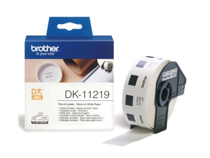 DK-11219 (papírové / kulaté, průměr 12 mm -1200ks) DK11219 Brother